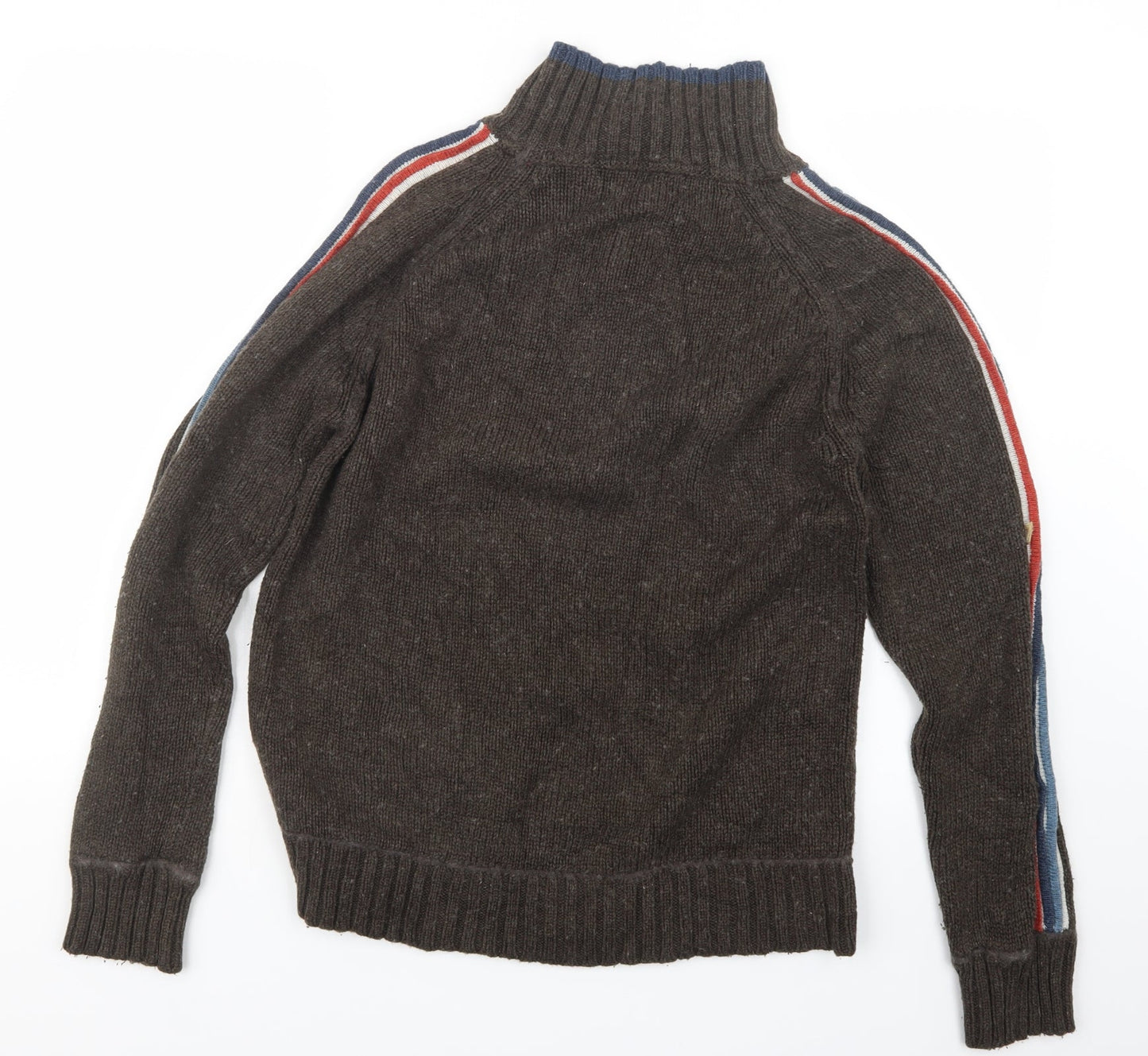 ALS Mens Brown  Knit Pullover Sweatshirt Size M