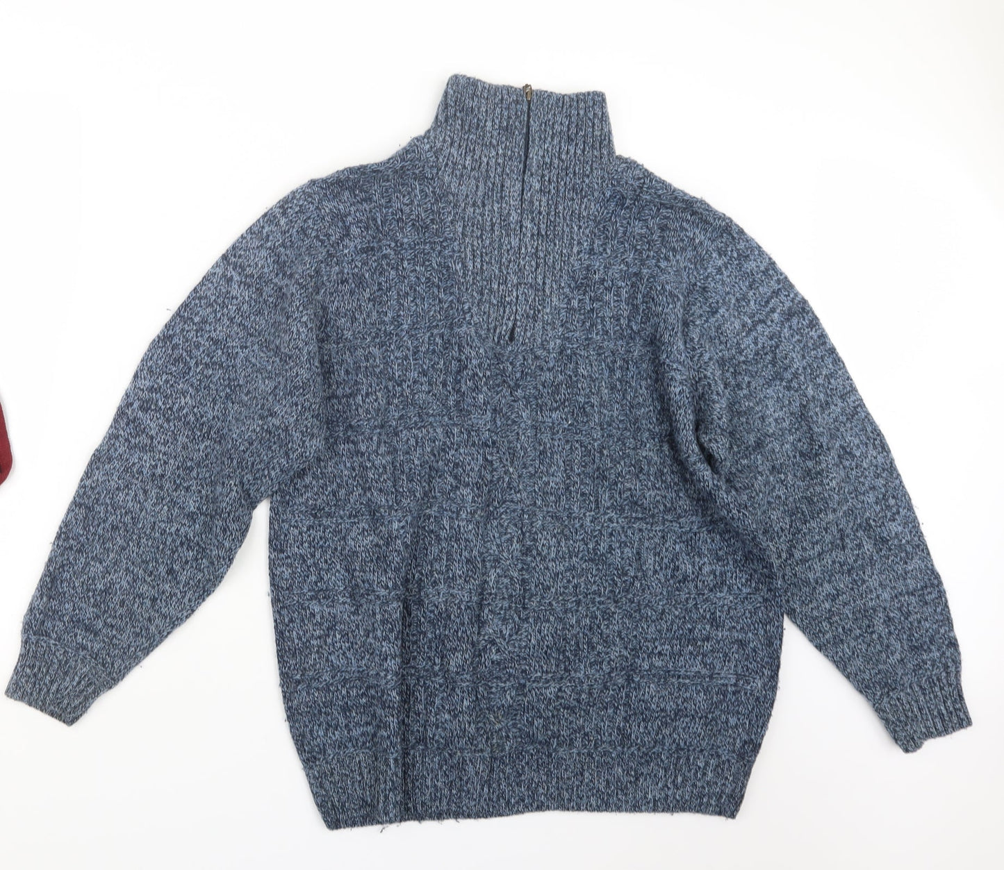 EWM Mens Blue  Knit Pullover Sweatshirt Size S