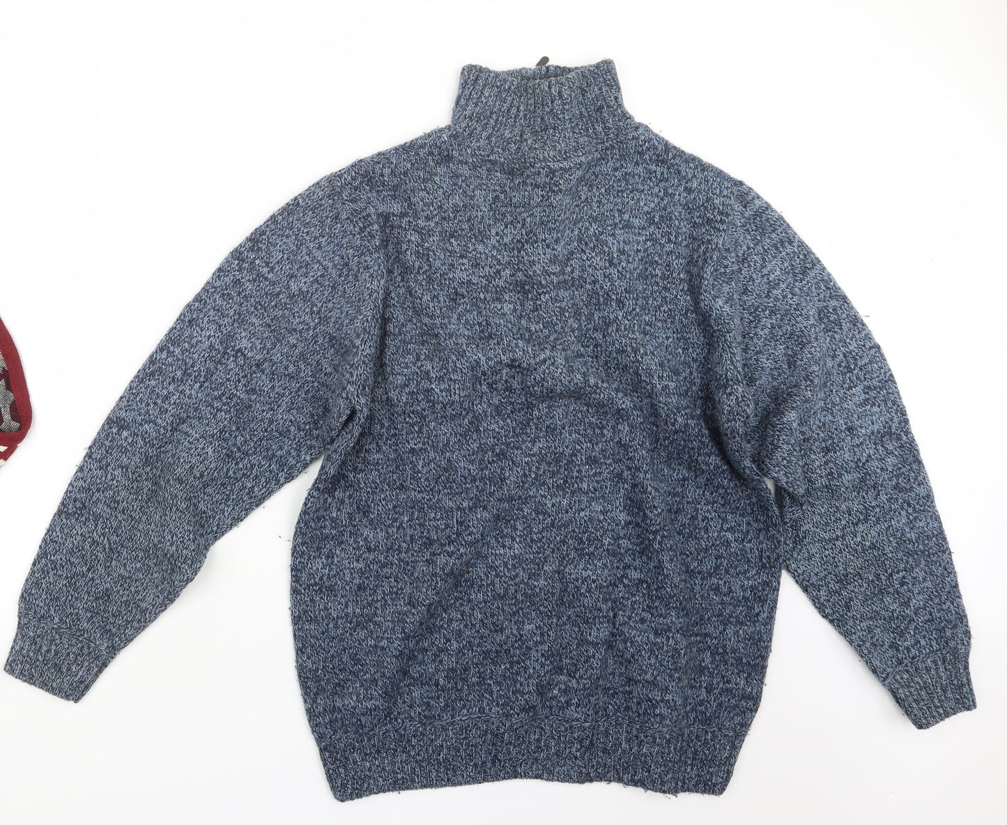 EWM Mens Blue  Knit Pullover Sweatshirt Size S