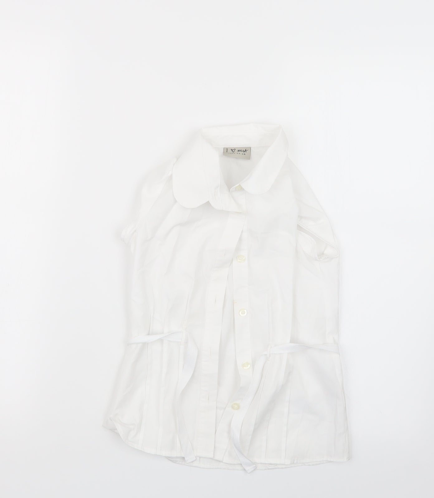 NEXT Girls White   Basic Button-Up Size 8 Years