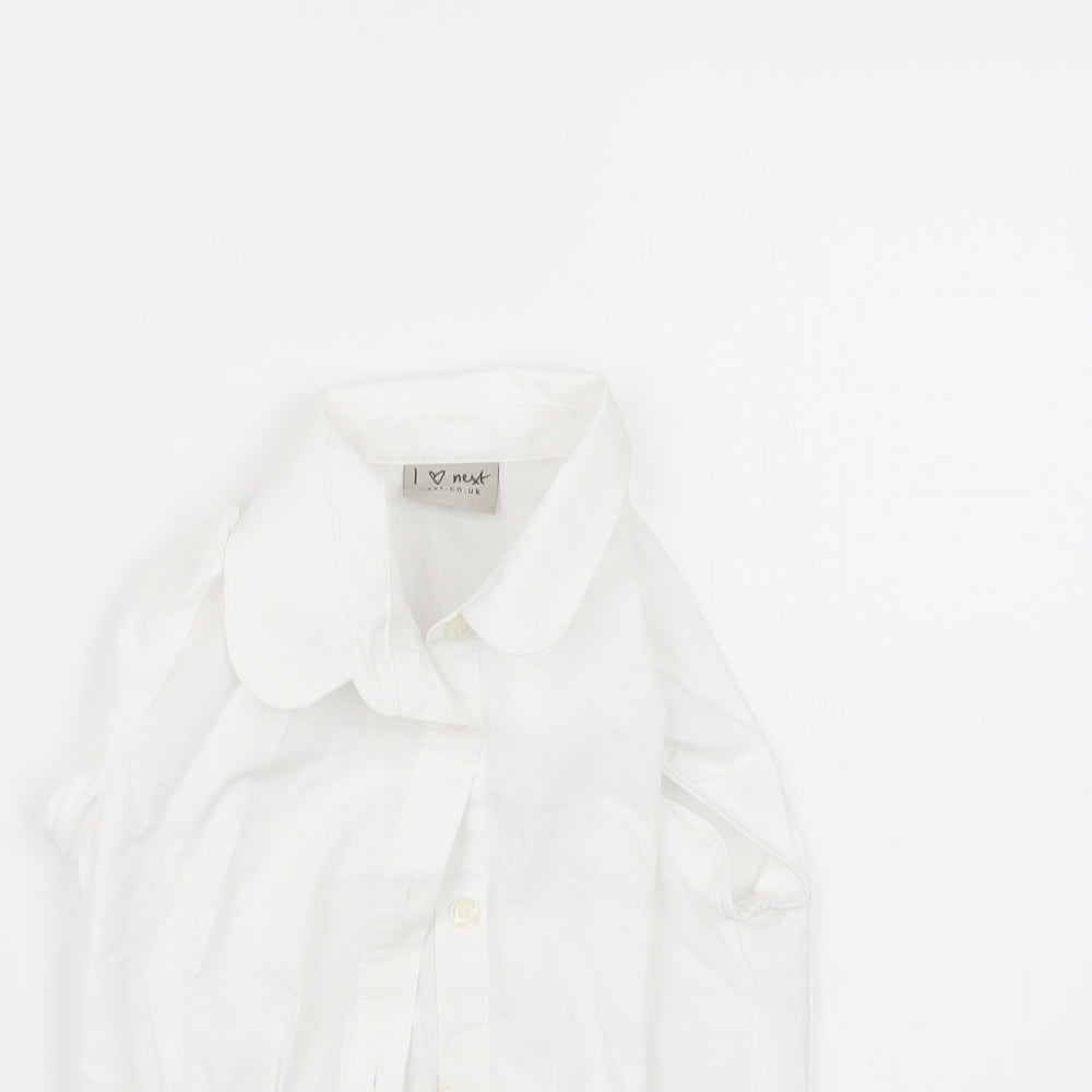 NEXT Girls White   Basic Button-Up Size 8 Years