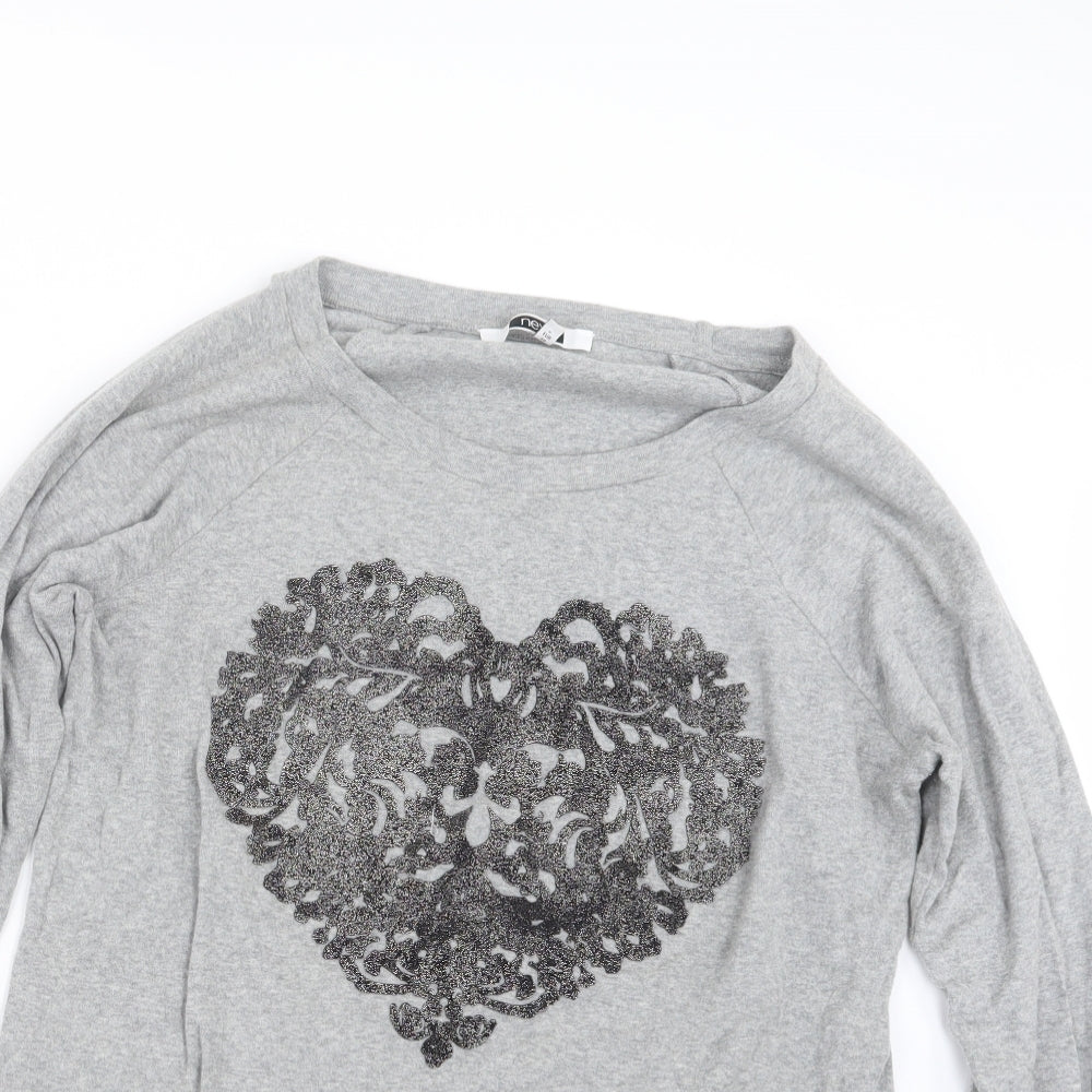 NEXT Womens Grey  Knit Pullover Jumper Size 12