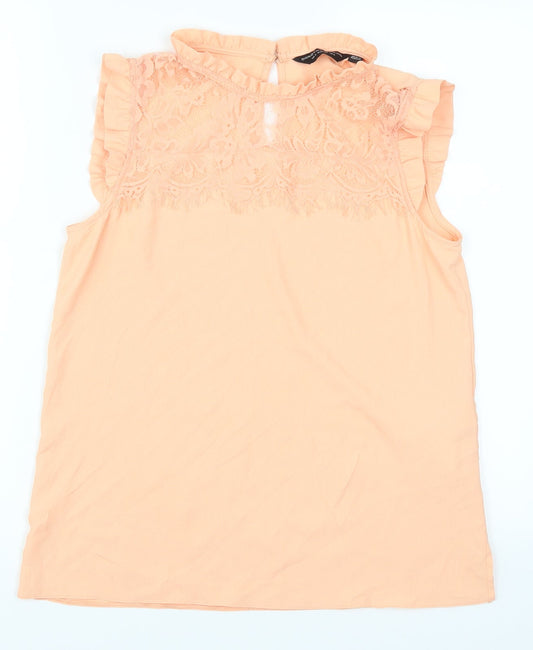 Dorothy Perkins Womens Orange   Basic Blouse Size 6