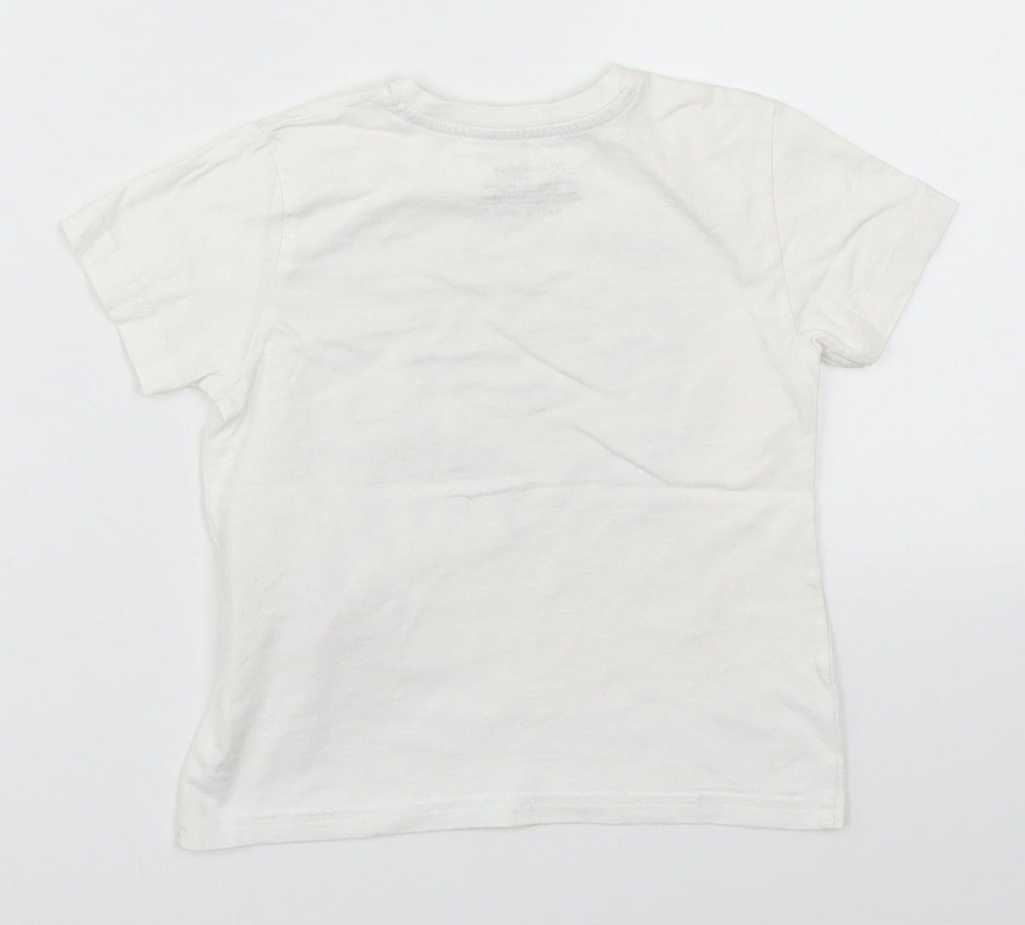 Primark Boys White   Basic T-Shirt Size 18-24 Months  - Surf Dude