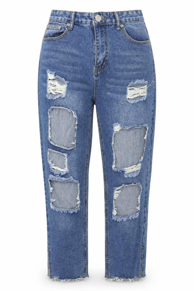 Nasty Gal Womens Blue  Denim Mom Jeans Size 8 L23.5 in