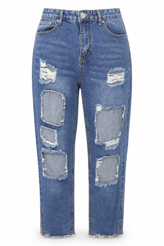 Nasty Gal Womens Blue  Denim Mom Jeans Size 8 L23.5 in