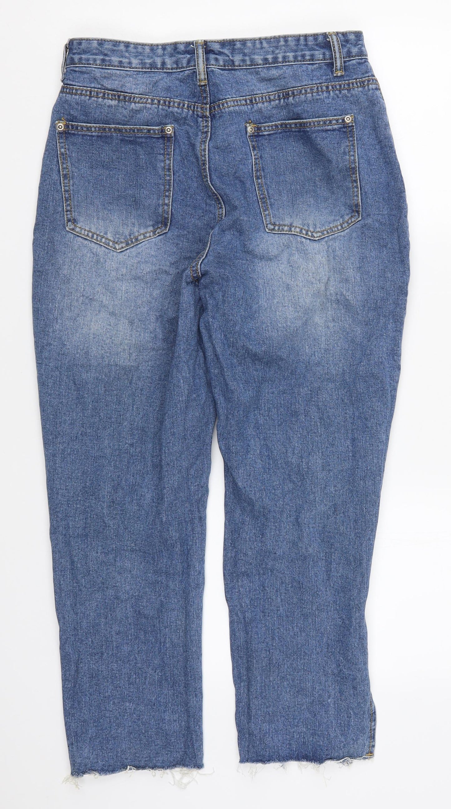 Nasty Gal Womens Blue  Denim Mom Jeans Size 8 L23.5 in