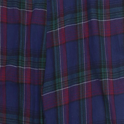 SHEIN Womens Blue Check  Trousers  Size L L25 in