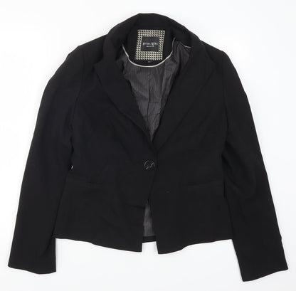 Additional front view of Principles women’s black jacket suit jacket, size UK 12