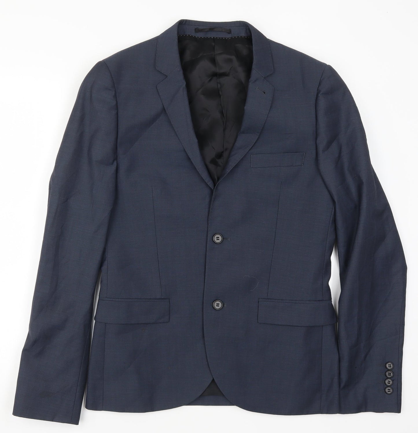 Topman Mens Blue   Jacket Suit Jacket Size 38