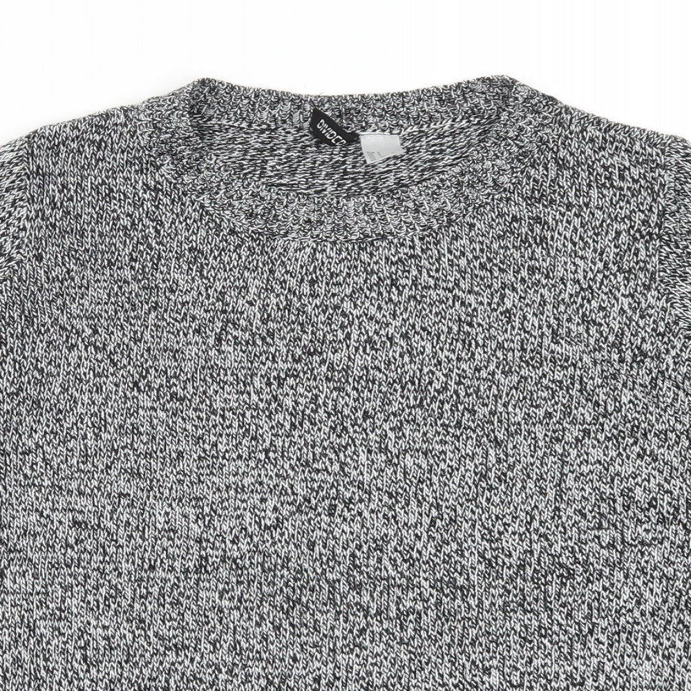 H&M Womens Grey  Knit Pullover Jumper Size S