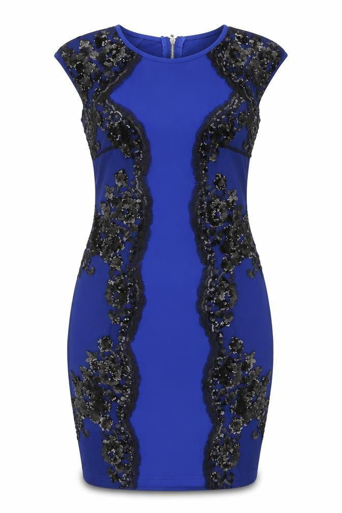 Little Mistress Womens Blue   Bodycon  Size 8