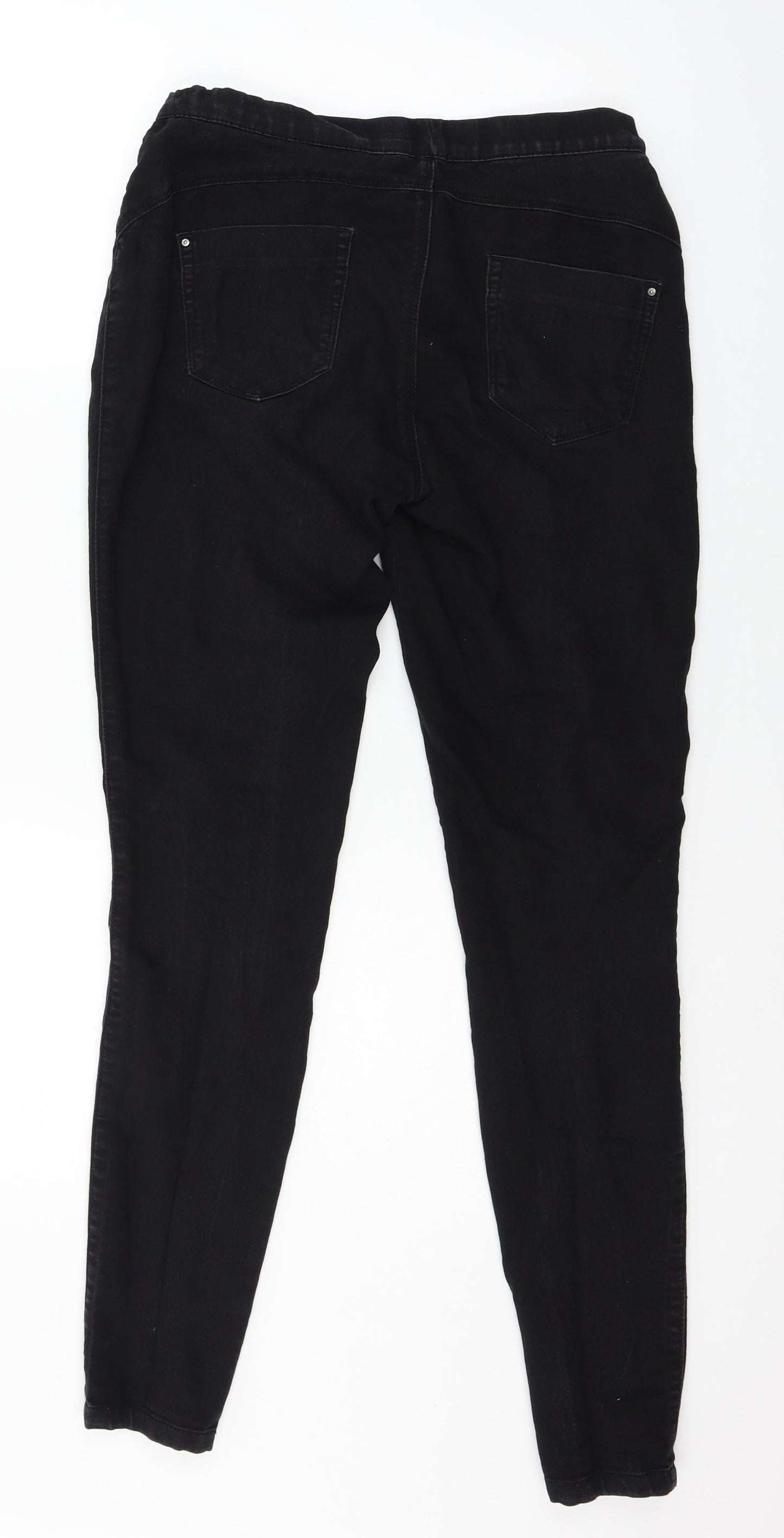 Denim & Co. Womens Black  Denim Skinny Jeans Size 10 L29 in
