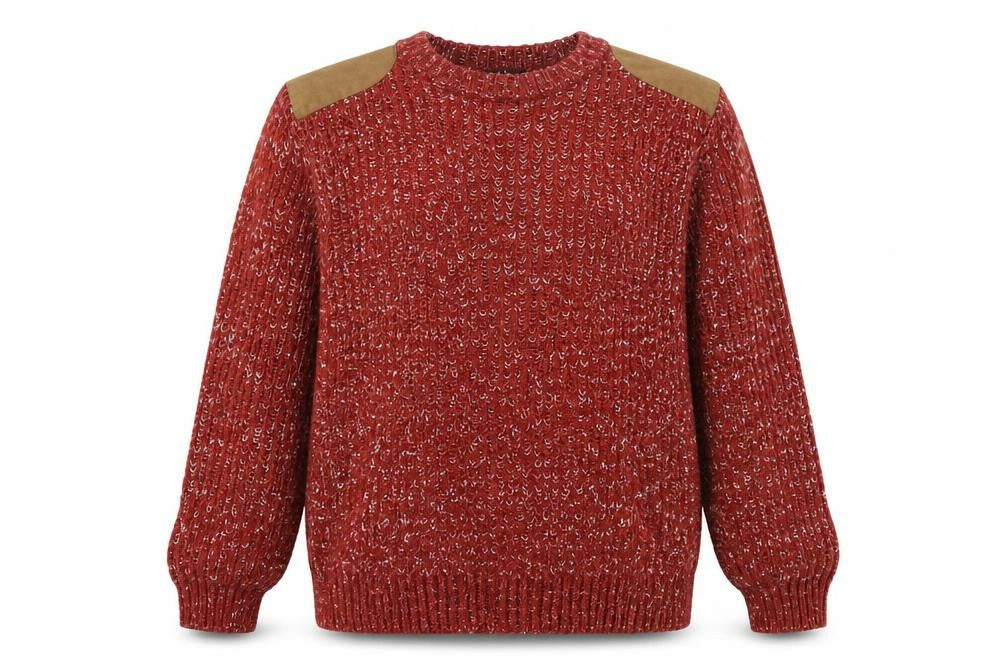 Easy Mens Red  Knit Pullover Jumper Size XL