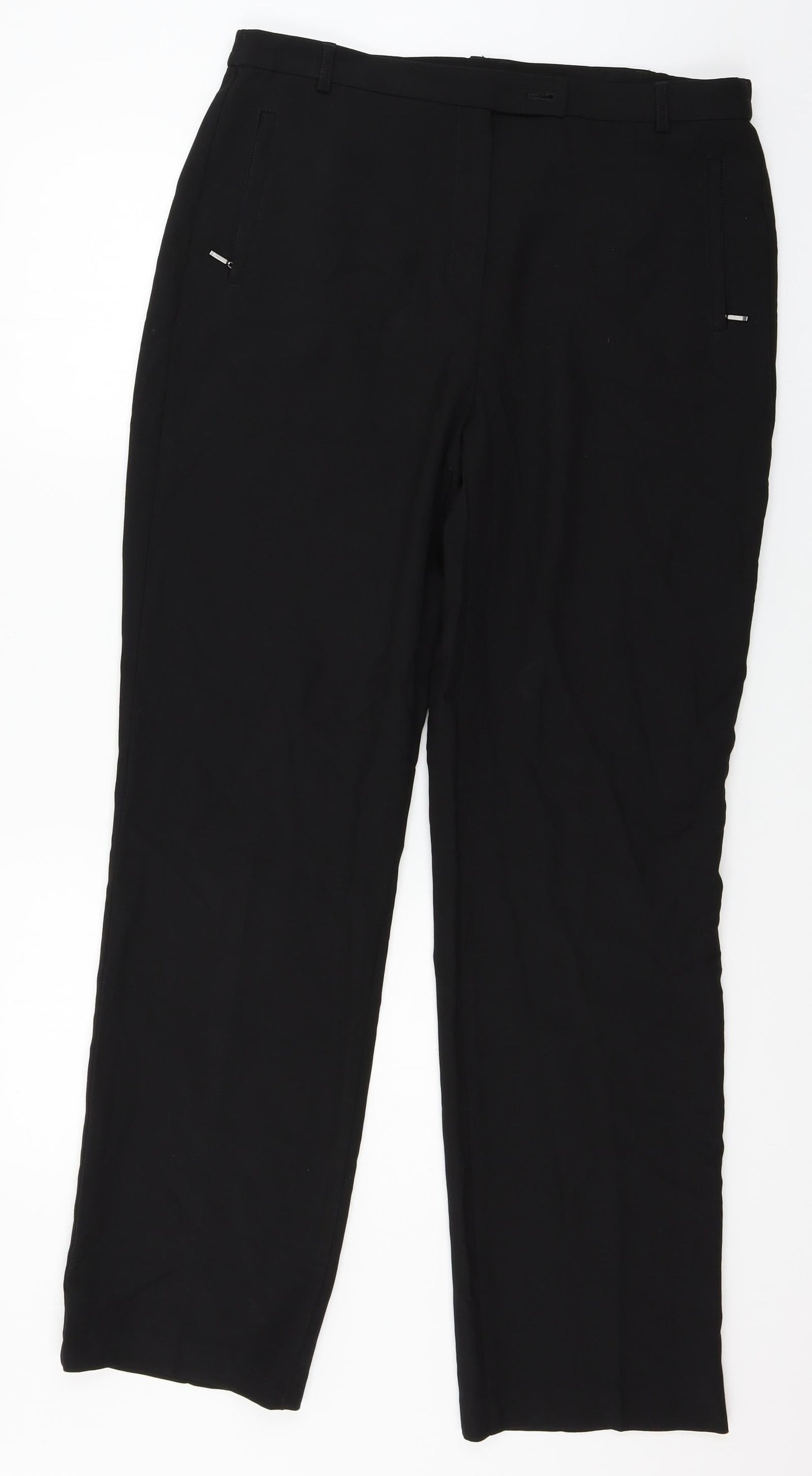Marks and Spencer Womens Black   Trousers  Size 14 L29 in