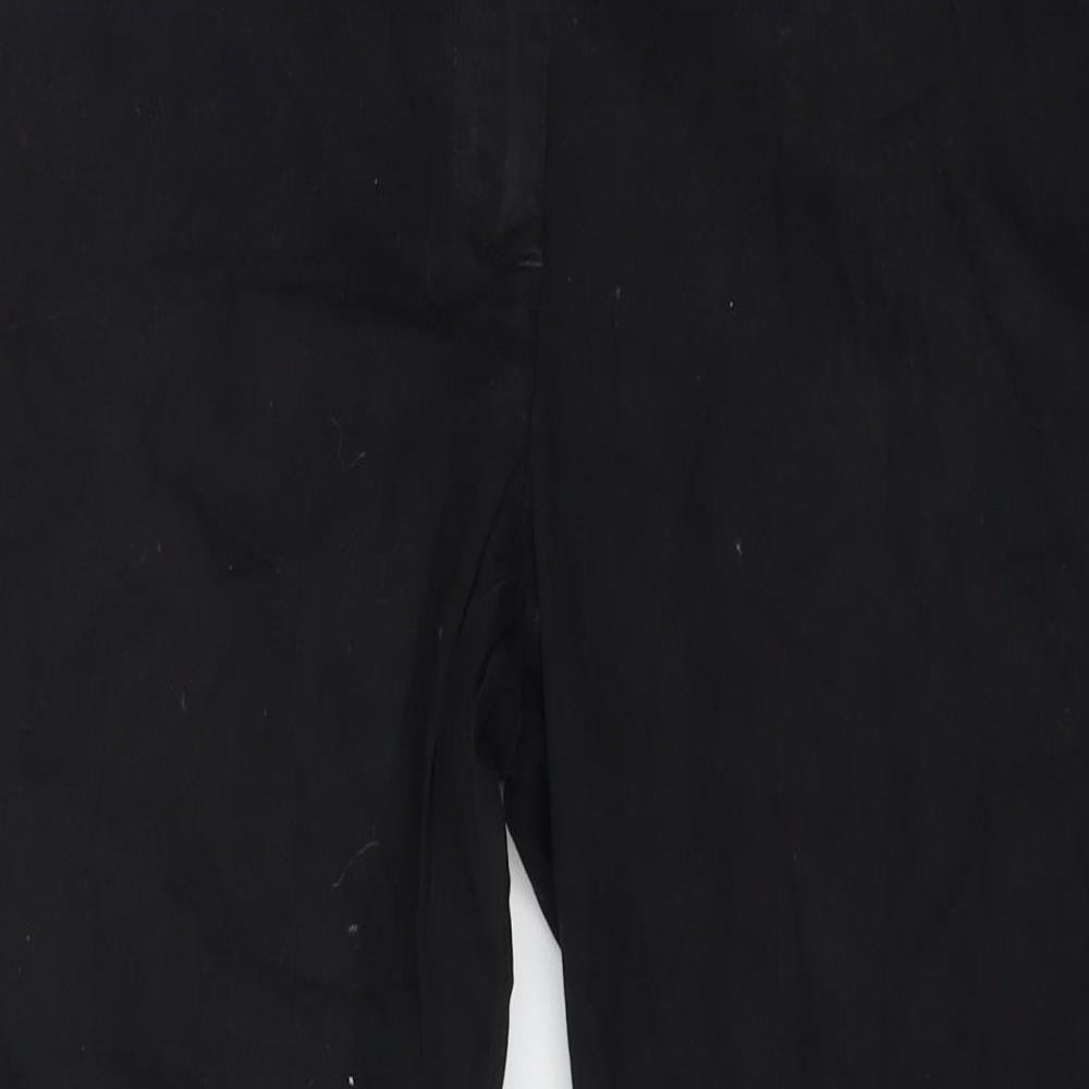 H&M Womens Black   Trousers  Size 10 L25 in