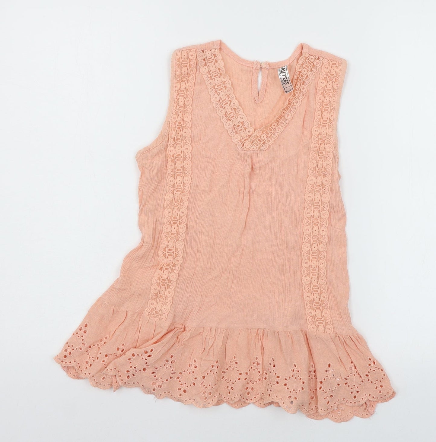 Beautees Womens Orange   Basic Blouse Size L