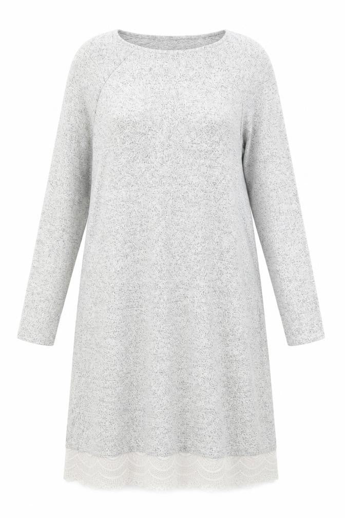 TU Womens Grey   A-Line  Size 10  - Lace hem