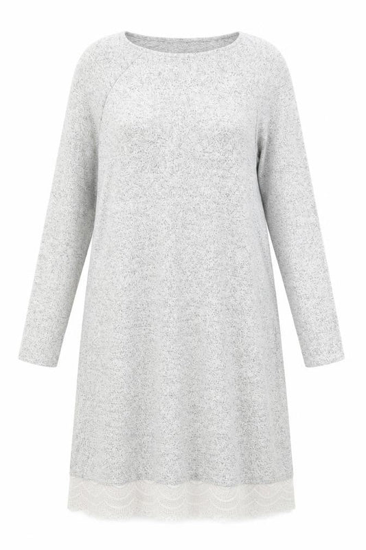 TU Womens Grey   A-Line  Size 10  - Lace hem