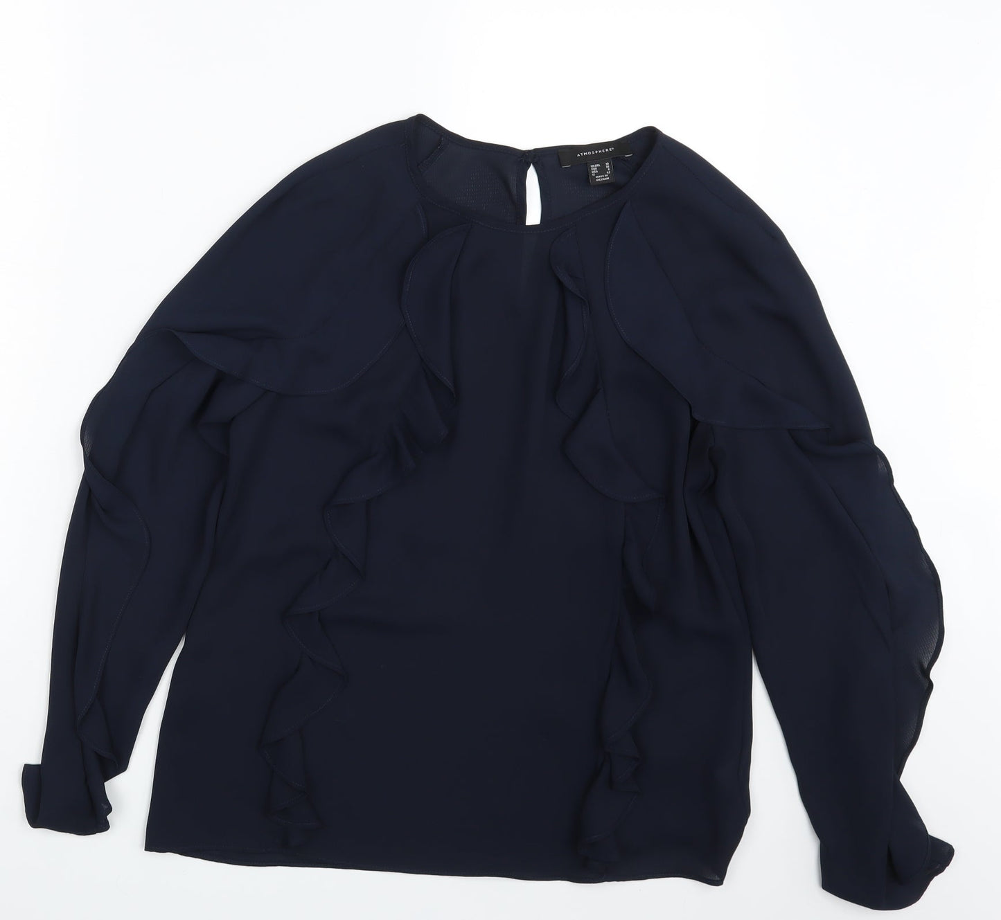 Atmosphere Womens Blue   Basic Blouse Size 10