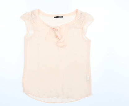 Additional front view of Atmosphere women’s pink basic blouse, size UK 10