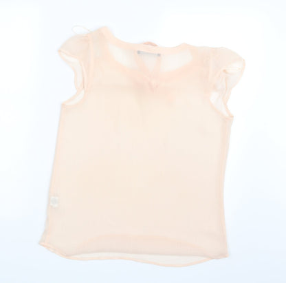 Back view of Atmosphere women’s pink basic blouse, size UK 10