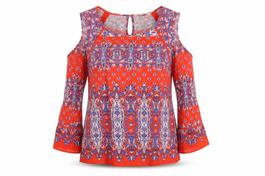 F&F Womens Multicoloured Argyle/Diamond  Basic Blouse Size 10