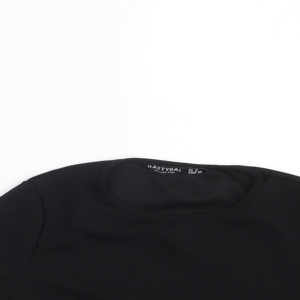 Nasty Gal Womens Black   Basic Blouse Size 8