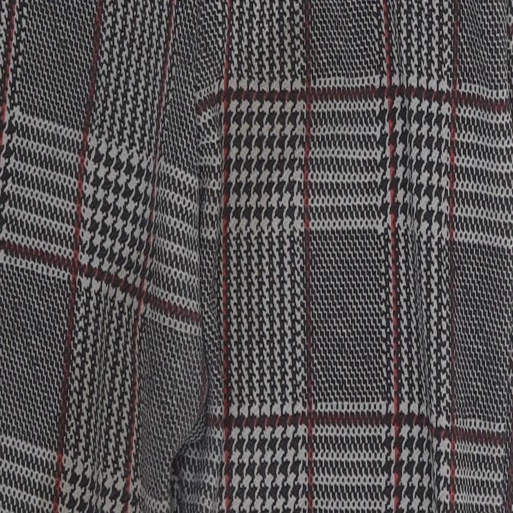 Boohoo Womens Multicoloured Check  Trousers  Size 10 L24 in
