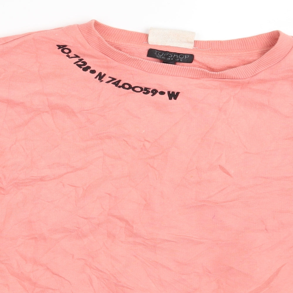 Topshop Womens Pink   Pullover Jumper Size 12