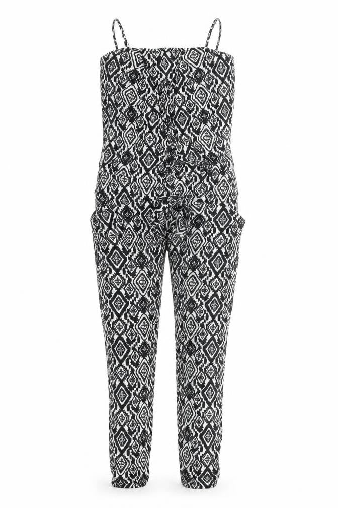TU Womens Multicoloured Argyle/Diamond  Coverall One-Piece Size 8 L25 in