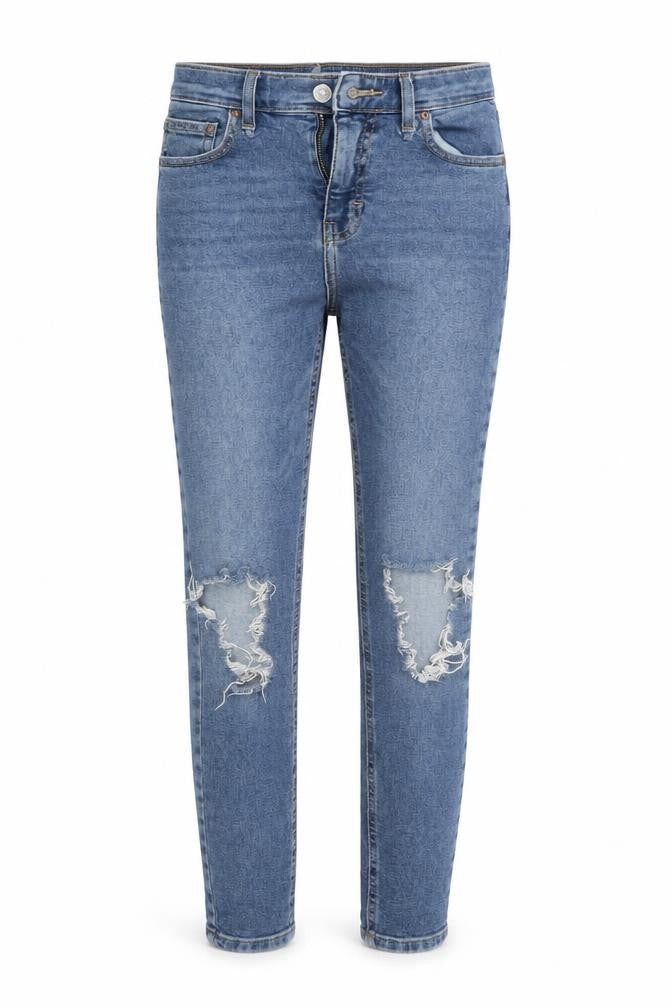 Topshop Womens Blue  Denim Skinny Jeans Size 28 in L24 in