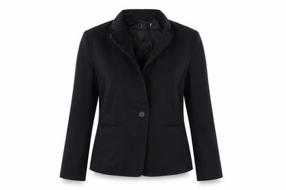 Front view of Atmosphere women’s black jacket blazer, size UK 8