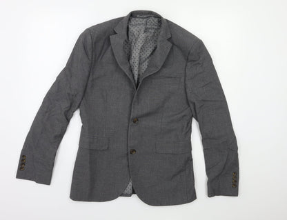 Preloved NEXT Mens Grey   Jacket Suit Jacket Size 38 - Front
