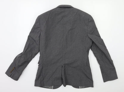 Preloved NEXT Mens Grey   Jacket Suit Jacket Size 38 - Back