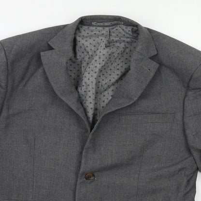 Preloved NEXT Mens Grey   Jacket Suit Jacket Size 38 - Detail