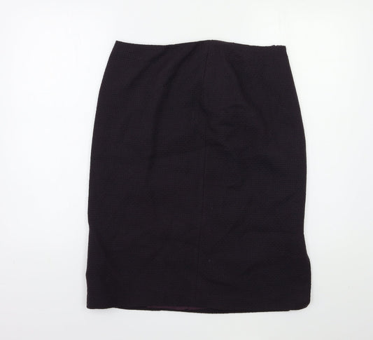 Marks and Spencer Womens Purple   Straight & Pencil Skirt Size 14
