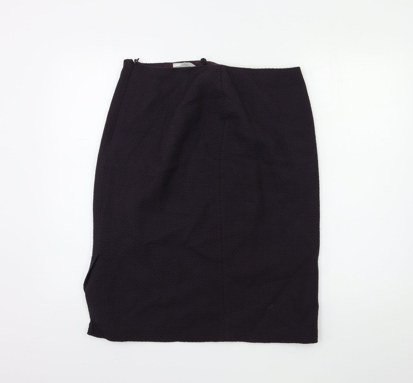 Marks and Spencer Womens Purple   Straight & Pencil Skirt Size 14