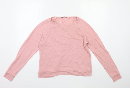 Preloved Nutmeg Womens Pink   Basic T-Shirt Size 10 - Front