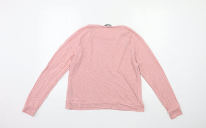 Preloved Nutmeg Womens Pink   Basic T-Shirt Size 10 - Back