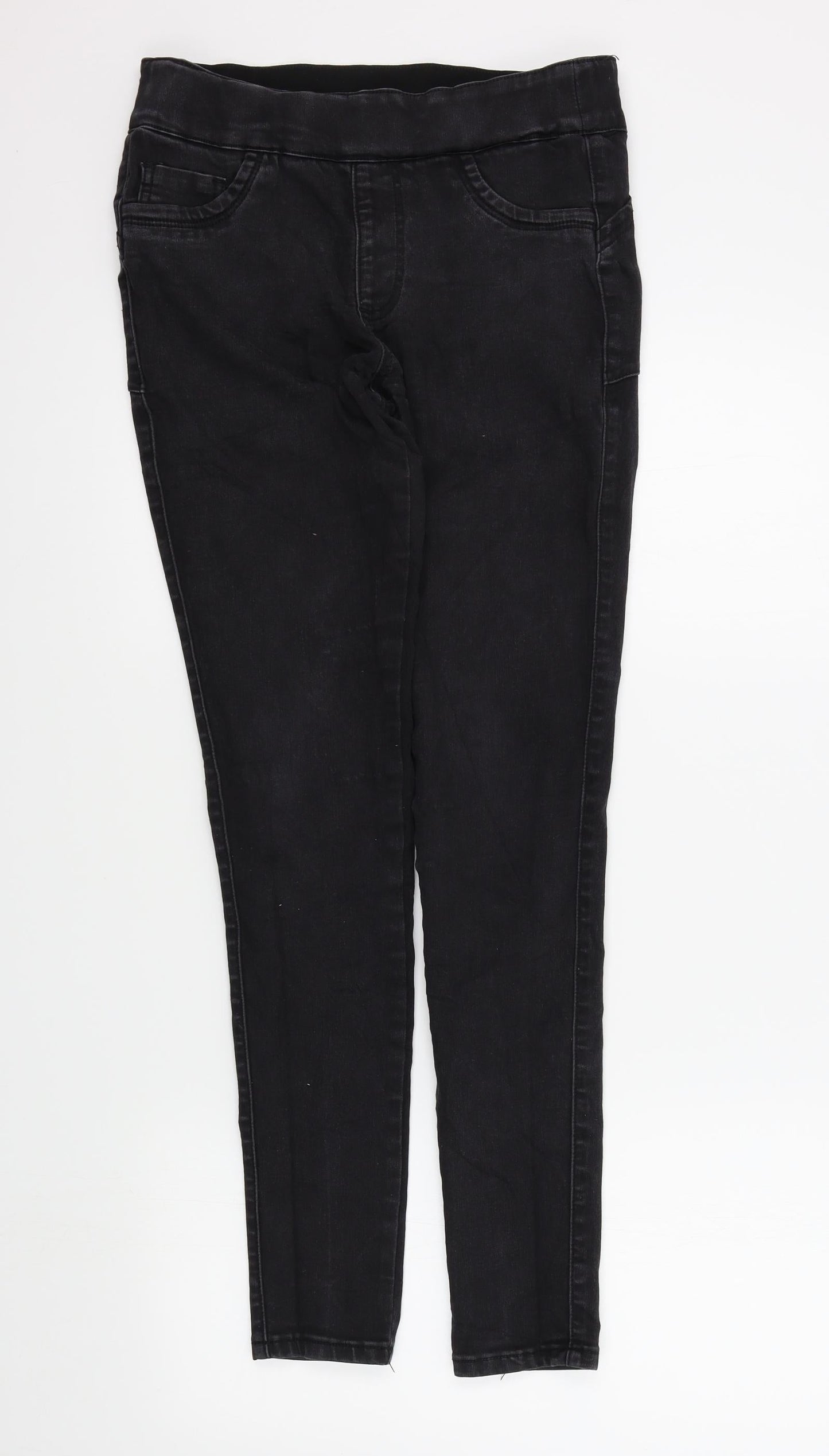 Preworn Womens Black   Skinny Jeans Size 12 L29 in