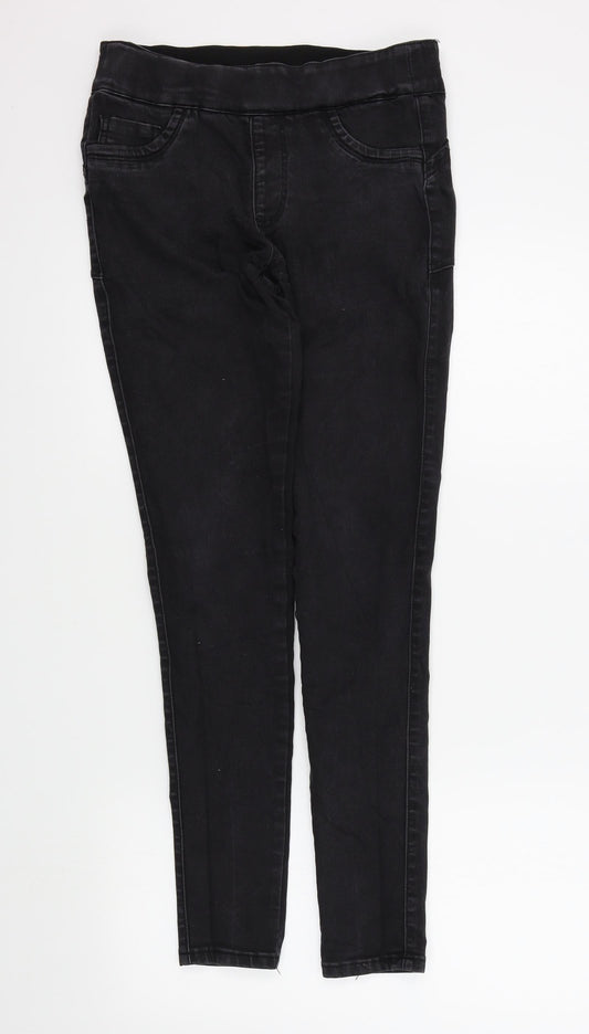 Preworn Womens Black   Skinny Jeans Size 12 L29 in