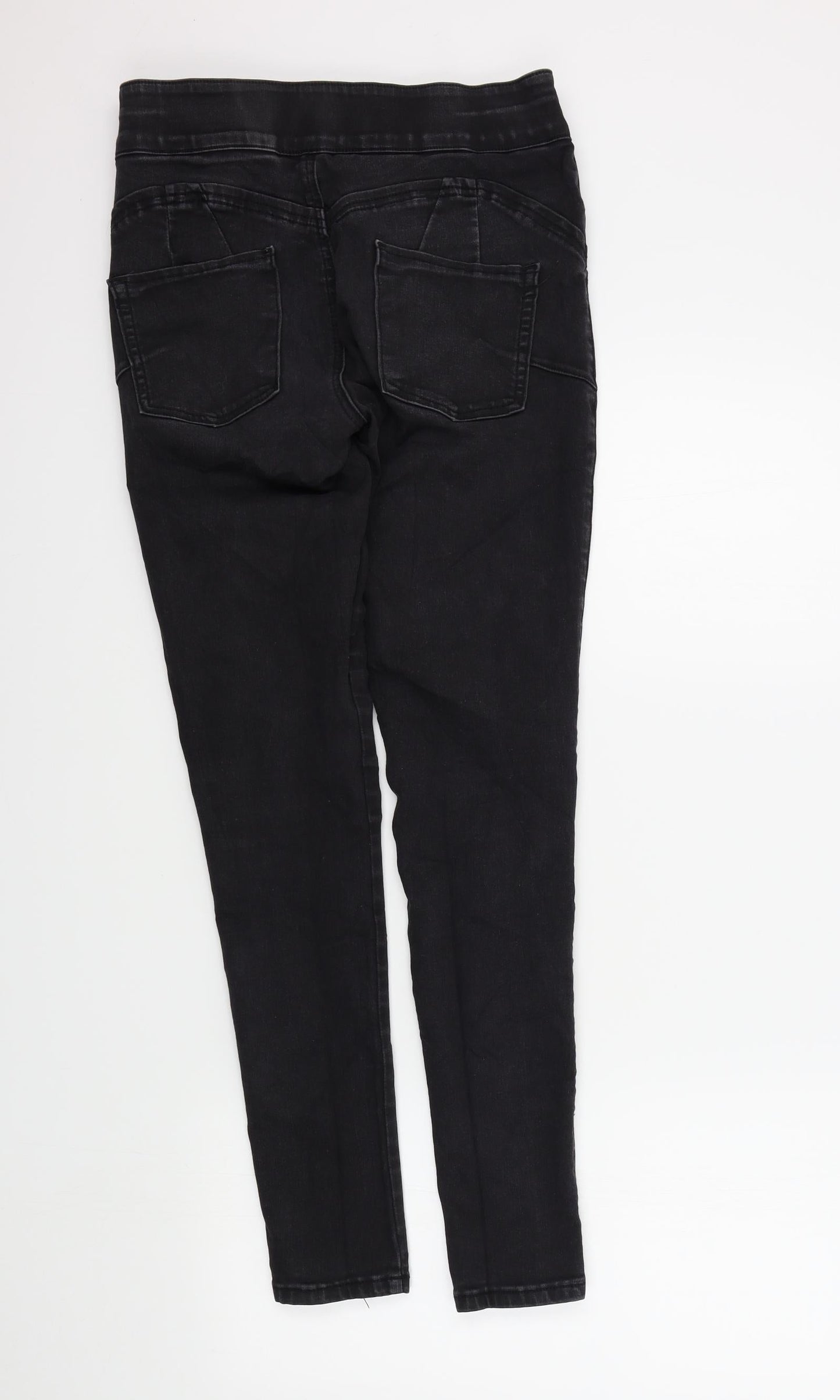 Preworn Womens Black   Skinny Jeans Size 12 L29 in