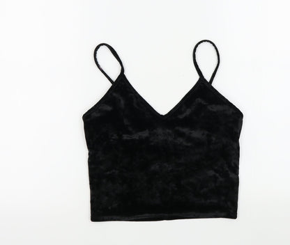 Sparkle & Fade Womens Black Colourblock  Basic T-Shirt Size M
