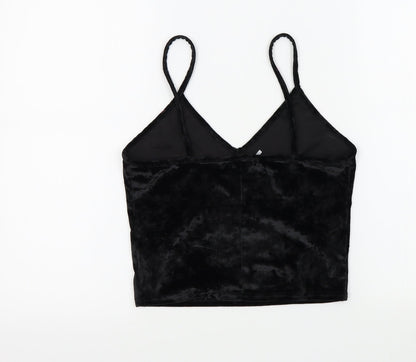 Sparkle & Fade Womens Black Colourblock  Basic T-Shirt Size M