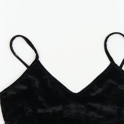 Sparkle & Fade Womens Black Colourblock  Basic T-Shirt Size M
