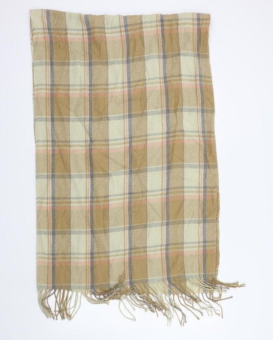 Preworn Womens Brown Check   Scarf