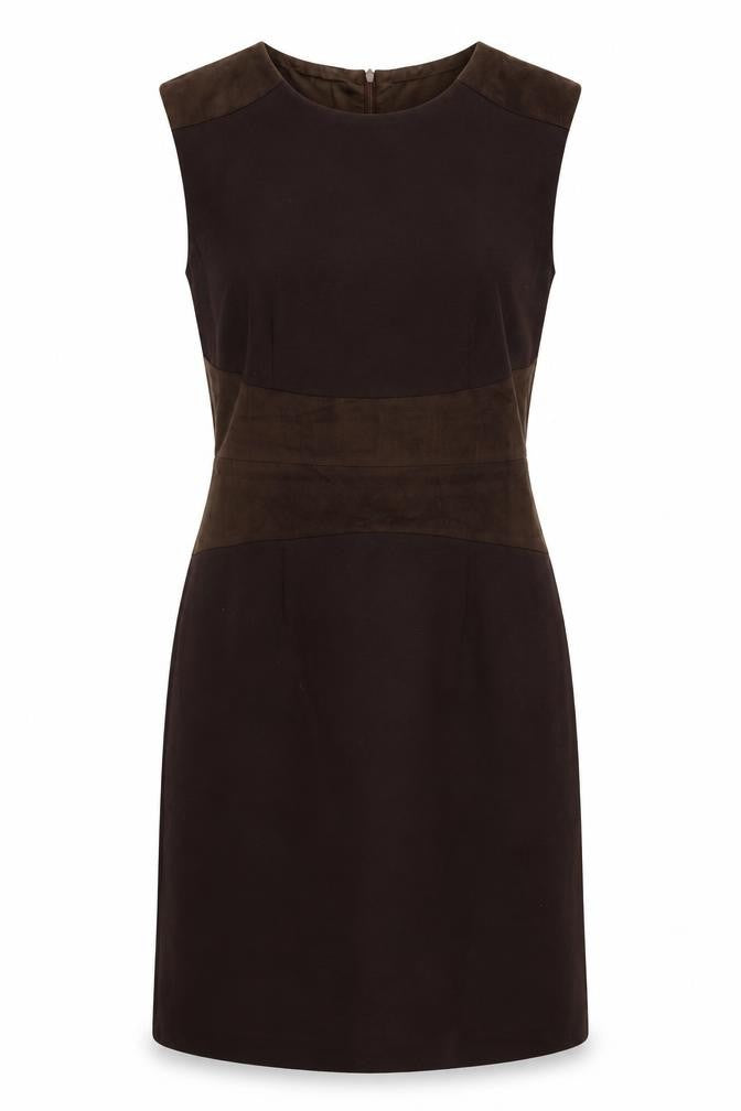 Cortefiel Womens Brown Colourblock  A-Line  Size M