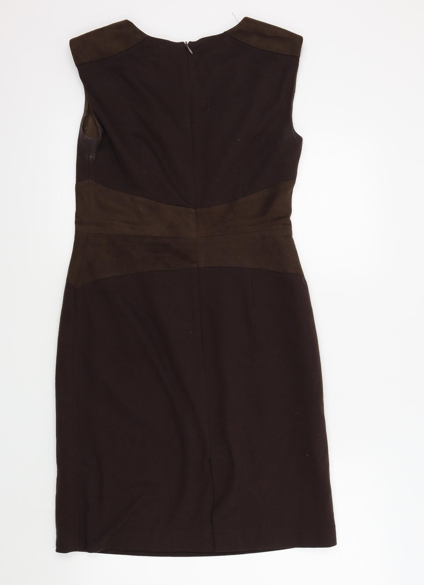 Cortefiel Womens Brown Colourblock  A-Line  Size M