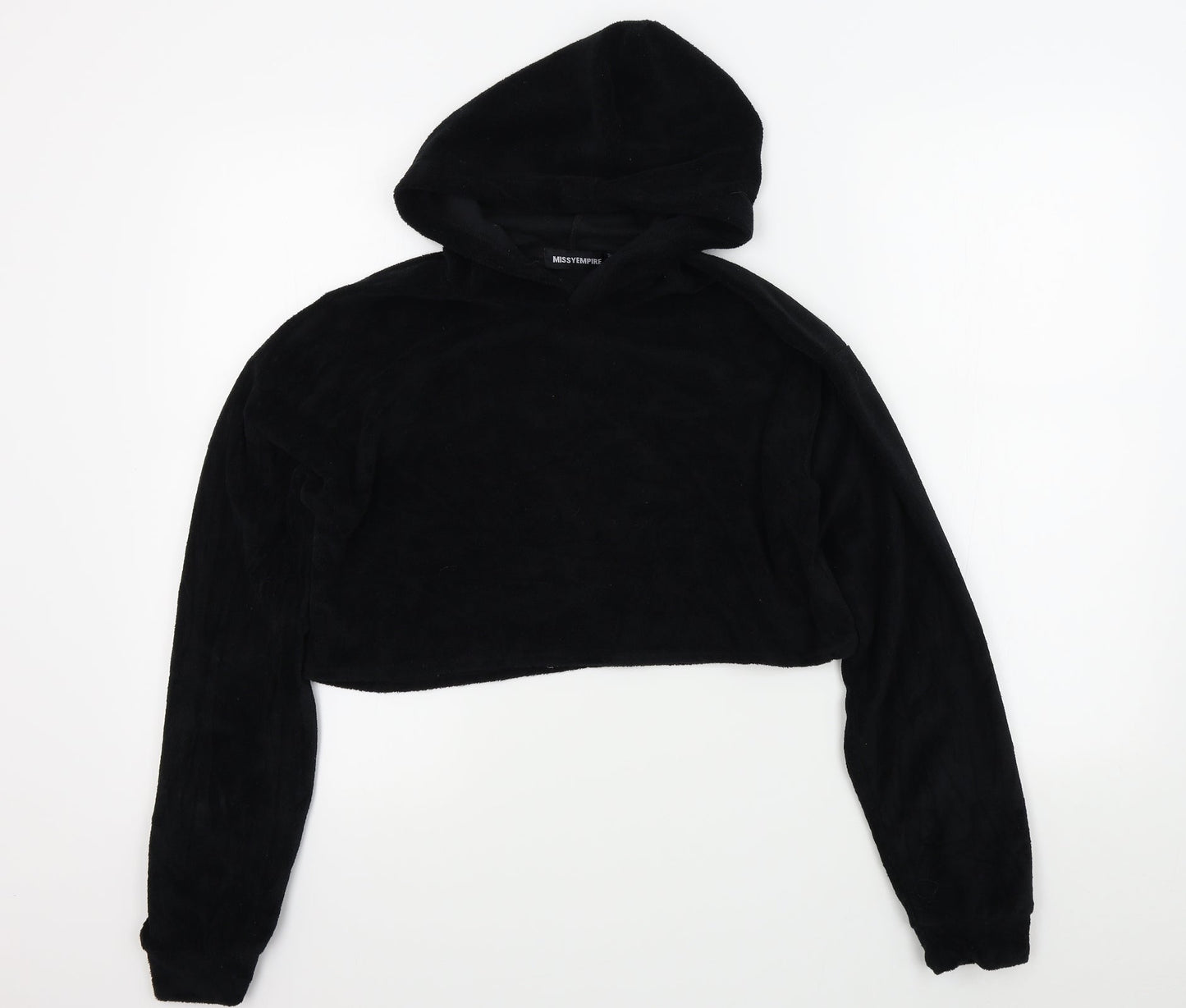 Missyempire Womens Black Houndstooth  Pullover Jumper Size 10
